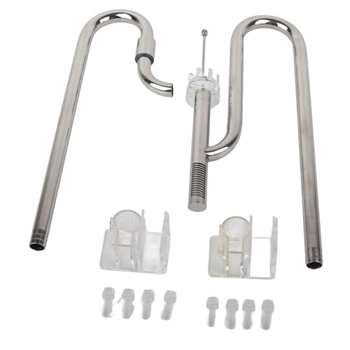 CDQL Metall-Lilienrohr, Zu- und Abflusswasserrohr aus Edelstahl mit Acryl-Befestigungsrahmen, Ideal für Aquarienpflanzentanks, Entfernt Oberflächenschaum, Leicht zu Reinigen (16 CDQL Metall-Lilienrohr, Zu- und Abflusswasserrohr aus Edelstahl mit Acryl-Befestigungsrahmen, Ideal für Aquarienpflanzentanks, Entfernt Oberflächenschaum, Leicht zu Reinigen (16 von CDQL