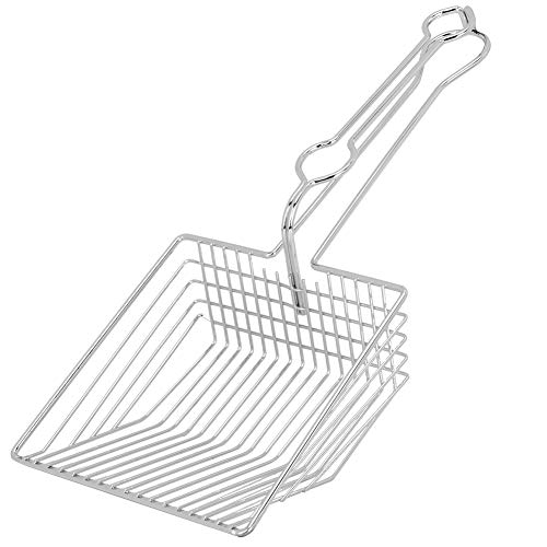 CDQL Sandschaufel für Katzen – 33 X 15 X 8,4 cm, Metall-Reptiliensandsubstratschaufel, Schaufelsieb, Hohles Design – Katzenstreuschaufel mit Langem Griff, CDQL Sandschaufel für Katzen – 33 X 15 X 8,4 cm, Metall-Reptiliensandsubstratschaufel, Schaufelsieb, Hohles Design – Katzenstreuschaufel mit Langem Griff, von CDQL