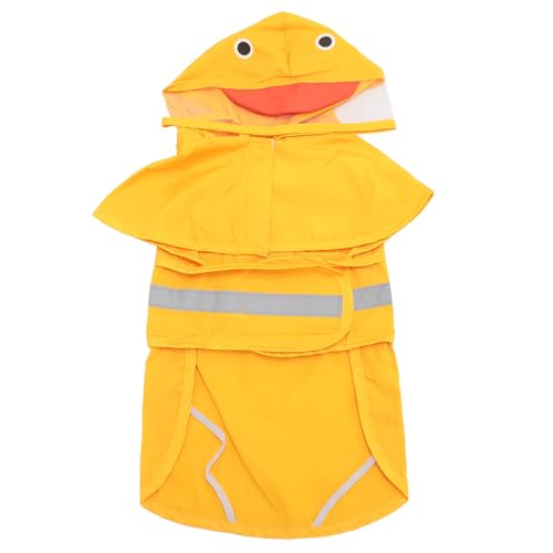 Hunde-Regenmantel – Wasserdichter Hunde-Regenmantel aus Polyester mit Transparenter PVC-Krempe – Verstellbare Hunde-Regenjacke mit Kapuze für Kleine Mittelgroße Hunde, Einfach zu Hunde-Regenmantel – Wasserdichter Hunde-Regenmantel aus Polyester mit Transparenter PVC-Krempe – Verstellbare Hunde-Regenjacke mit Kapuze für Kleine Mittelgroße Hunde, Einfach zu von CDQL