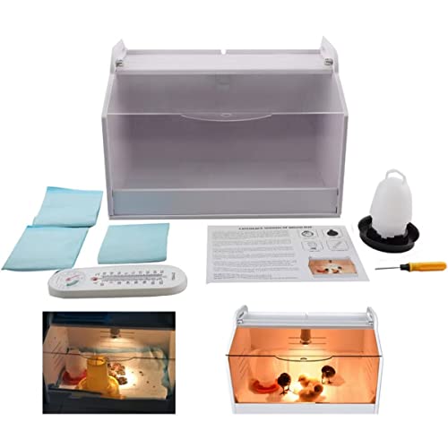 CDZHLTG Brutinkubator Küken Aufzucht Box Küken Wärmeplatte Kükenheim Kükenwärmebox mit Thermometer & Wärme Lampe Aufzucht Reptilien Geflügel Inkubator 48x30x32cm für Geflügel, Reptilien und Kleintiere CDZHLTG Brutinkubator Küken Aufzucht Box Küken Wärmeplatte Kükenheim Kükenwärmebox mit Thermometer & Wärme Lampe Aufzucht Reptilien Geflügel Inkubator 48x30x32cm für Geflügel, Reptilien und Kleintiere von CDZHLTG