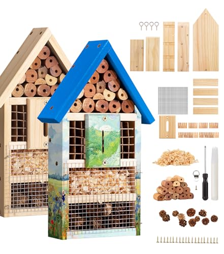 2 Stück großes Zedernholz Insektenhaus Kit für DIY-Projekt Hinterhof Insektenhaus, Bienenhaus, Nisthause, Gartenunterstand für Bienen, Schmetterlinge, Käfer 2 Stück großes Zedernholz Insektenhaus Kit für DIY-Projekt Hinterhof Insektenhaus, Bienenhaus, Nisthause, Gartenunterstand für Bienen, Schmetterlinge, Käfer von CEDAR ALPHA