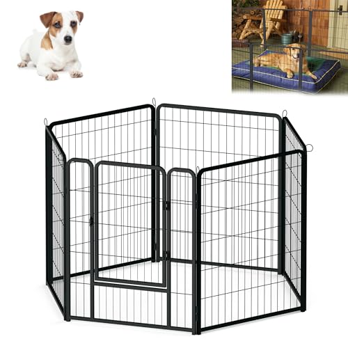 CEEDIR 6-Eck Freilaufgehege Welpenlaufstall Welpenauslauf 80 cm hoch Hundelaufstall Tierlaufstall Hunde Wetterfester Freigehege Faltbare für Hund Hundelaufstall mit Türen & Erdanker für Garten CEEDIR 6-Eck Freilaufgehege Welpenlaufstall Welpenauslauf 80 cm hoch Hundelaufstall Tierlaufstall Hunde Wetterfester Freigehege Faltbare für Hund Hundelaufstall mit Türen & Erdanker für Garten von CEEDIR
