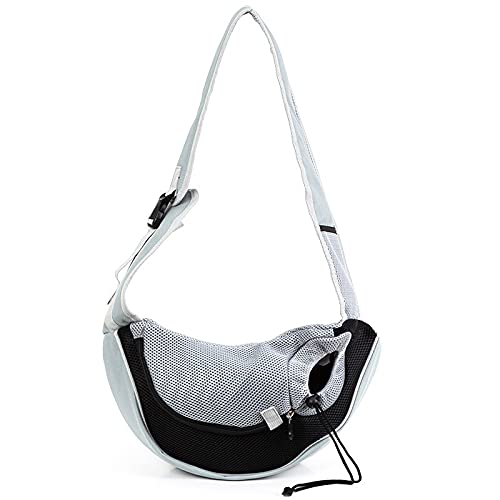 Tragetuch Hund,Hundetragetasche 5 Farben Hund Katze Sling Carriers Umhängetaschen Atmungsaktive Haustier Diagonale Tasche for kleine Hunde Katzen Haustiere Zubehör Rucksack (Color : 1, Size : Suit b von CEFPOD