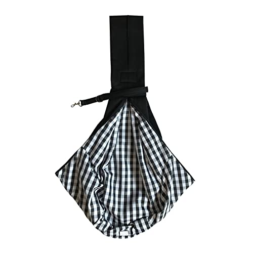 Tragetuch Hund,Hundetragetasche Outdoor Haustier Tasche Hundetasche Atmungsaktive Katze Träger Reise Handtasche Pouch Einzelner Schulter Träger Kätzchen Front Cover Welpen (Color : Lattice) von CEFPOD
