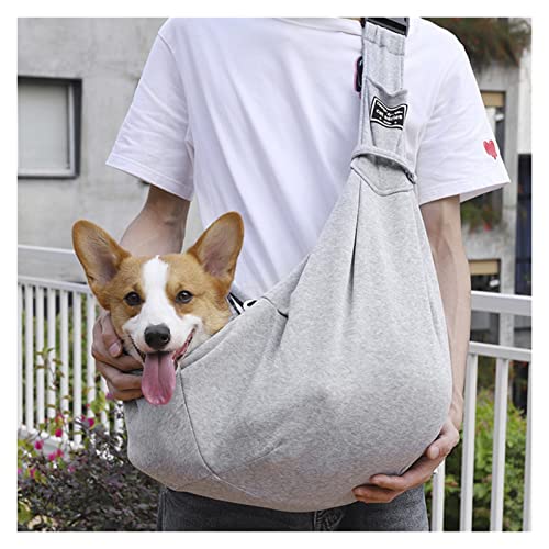 Tragetuch Hund,Hundetragetasche Pet Welpen-Träger im Freien Reise Hund Umhängetasche Mesh Oxford Einzelkomfort Sling Umhängetasche Handtasche Beutel (Color : Pet Backpack 1) von CEFPOD