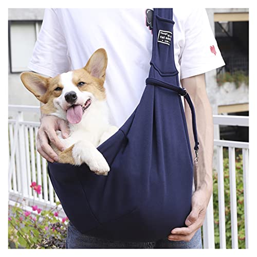 Tragetuch Hund,Hundetragetasche Pet Welpen-Träger im Freien Reise Hund Umhängetasche Mesh Oxford Einzelkomfort Sling Umhängetasche Handtasche Beutel (Color : Pet Backpack 3) von CEFPOD