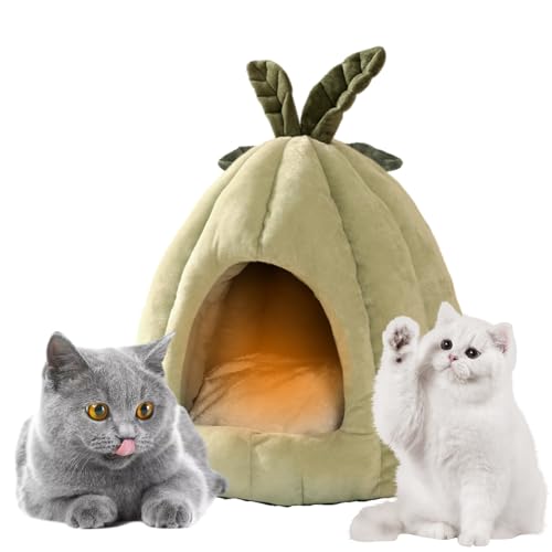 CEMELI Katzenhöhlenbett, Katzenhausbett - Süßes Hundebett in Melonenform, Katzenhöhle, rutschfeste Hundehütte,Weiches Hundehaus, warmes Katzenversteck für Katzen, Hunde, Haustiere, Kaninchen CEMELI Katzenhöhlenbett, Katzenhausbett - Süßes Hundebett in Melonenform, Katzenhöhle, rutschfeste Hundehütte,Weiches Hundehaus, warmes Katzenversteck für Katzen, Hunde, Haustiere, Kaninchen von CEMELI