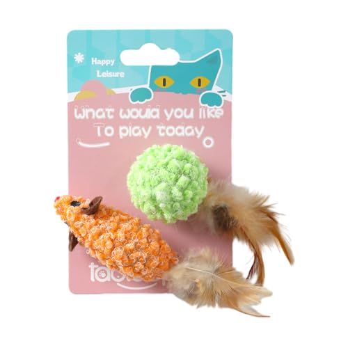 CEMELI Plüsch-Maus-förmiges Spielzeug - Verschleißfestes interaktives Mausspielzeug für Katzen | Beißspielzeug für Katzen, Meerschweinchen und Hamster im Home Garden Beach von CEMELI