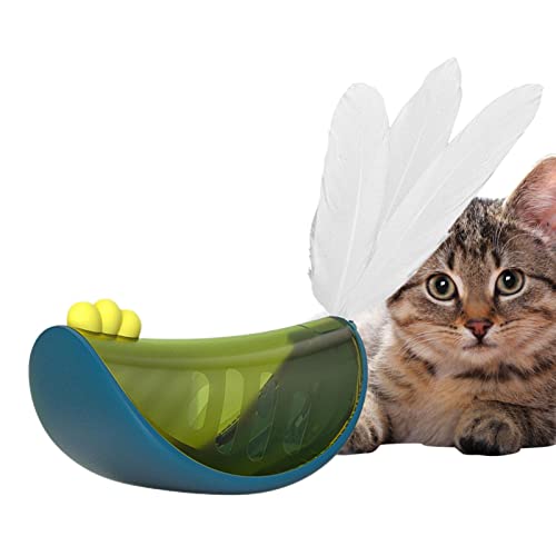 CEMELI Spielzeug für Katzen mit fehlendem Futter,Spielzeug für auslaufendes Tierfutter | Swing Lustiges Leckagespielzeug für Haustiere - Zähneknirschendes, fehlendes Futterspielzeug für Katzen von CEMELI