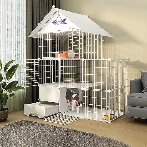 CENAP Gabbia per Gatti da Esterno Grande - Recinto Gatti Gabbia Gatti in Prodotti per Animali Domestici Pieghevoli in Metallo Recinto Recinto per Esterno/Interno/Balcone - Facile da Montare CENAP Gabbia per Gatti da Esterno Grande - Recinto Gatti Gabbia Gatti in Prodotti per Animali Domestici Pieghevoli in Metallo Recinto Recinto per Esterno/Interno/Balcone - Facile da Montare von CENAP