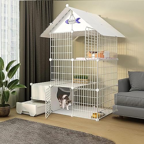 CENAP Gabbia per Gatti da Esterno Grande - Recinto Gatti Gabbia Gatti in Prodotti per Animali Domestici Pieghevoli in Metallo Recinto Recinto per Esterno/Interno/Balcone - Facile da Montare CENAP Gabbia per Gatti da Esterno Grande - Recinto Gatti Gabbia Gatti in Prodotti per Animali Domestici Pieghevoli in Metallo Recinto Recinto per Esterno/Interno/Balcone - Facile da Montare von CENAP
