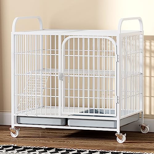 CENAP Großer Katzenkäfig, Haustierkäfig, Drahtkatzenkäfig, Laufstall, Katzenhütten für Hauskatzen, Boden mit Rollen, frei bewegliche Position, für 1–2 Katzen, Frettchen, Chinchilla, Kaninchen, Kle CENAP Großer Katzenkäfig, Haustierkäfig, Drahtkatzenkäfig, Laufstall, Katzenhütten für Hauskatzen, Boden mit Rollen, frei bewegliche Position, für 1–2 Katzen, Frettchen, Chinchilla, Kaninchen, Kle von CENAP