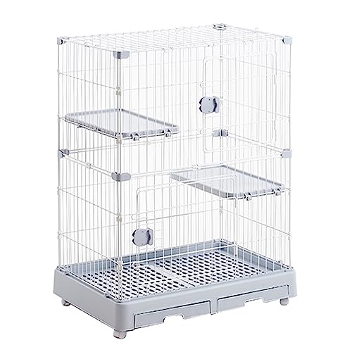 CENAP Großer Katzenkäfig, Katzenkäfig für den Innenbereich, Katzenlaufstall, für 1–2 Katzen, Frettchen, Chinchilla, Kaninchen, Welpen, kleine Tiere, mit Katzentoilette und Streuschaufel, Metalldra CENAP Großer Katzenkäfig, Katzenkäfig für den Innenbereich, Katzenlaufstall, für 1–2 Katzen, Frettchen, Chinchilla, Kaninchen, Welpen, kleine Tiere, mit Katzentoilette und Streuschaufel, Metalldra von CENAP