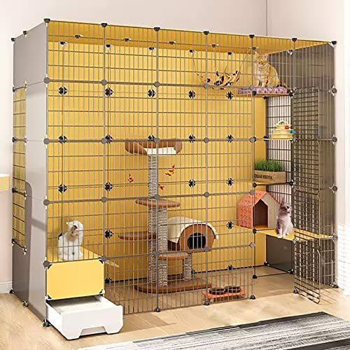 CENAP Katzenkäfig für den Innenbereich, zusammenklappbarer Metallkäfig für Katzen, Kätzchen, Frettchen, Hundekäfig, mit Katzenleiter und Katzentoilette, für kleine Tiere, Welpen, Kätzchen und Kani CENAP Katzenkäfig für den Innenbereich, zusammenklappbarer Metallkäfig für Katzen, Kätzchen, Frettchen, Hundekäfig, mit Katzenleiter und Katzentoilette, für kleine Tiere, Welpen, Kätzchen und Kani von CENAP
