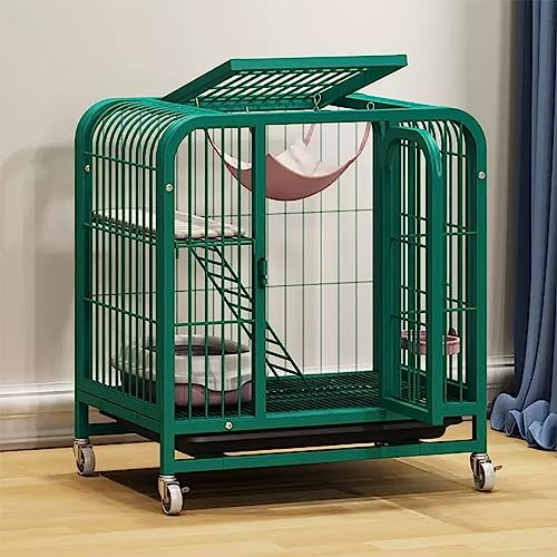 CENAP Katzenkäfig für drinnen, Katzenlaufstall, mit Katzentoilette, Tablett, Leiter und Katzentoilette, Boden mit Rädern, verstellbare Richtung, Metalldraht-Zwingerkäfig, großer Übungsplatz, ideal CENAP Katzenkäfig für drinnen, Katzenlaufstall, mit Katzentoilette, Tablett, Leiter und Katzentoilette, Boden mit Rädern, verstellbare Richtung, Metalldraht-Zwingerkäfig, großer Übungsplatz, ideal von CENAP
