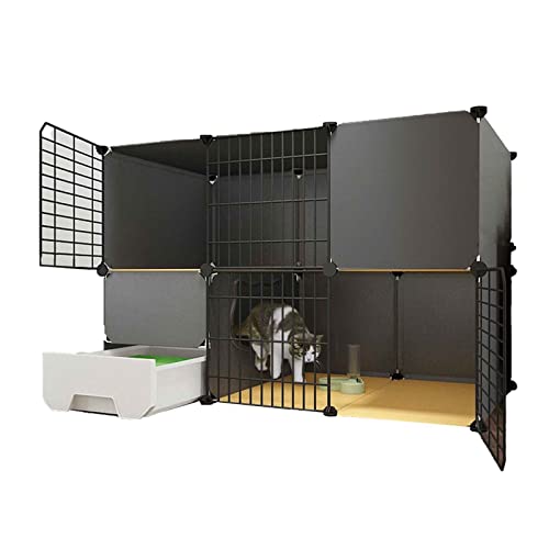 CENAP Katzenkäfige für den Innenbereich, groß, mit Katzentoilette + Katzenstreuschaufel + Leiter, Kleintierkäfig, Katzenkäfige für den Innenbereich aus Metall, 12 Größen (Größe: 111 x 49 x 75-b) CENAP Katzenkäfige für den Innenbereich, groß, mit Katzentoilette + Katzenstreuschaufel + Leiter, Kleintierkäfig, Katzenkäfige für den Innenbereich aus Metall, 12 Größen (Größe: 111 x 49 x 75-b) von CENAP