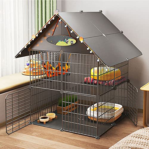 CENAP Katzenkäfige für den Innenbereich, große Haustierkiste, Abnehmbarer, extra großer Katzenlaufstall, DIY-Metalldrahtgitterkäfig, Haustierkäfige für Katzen, Katzenkäfigträger, mit Dach, Katzent CENAP Katzenkäfige für den Innenbereich, große Haustierkiste, Abnehmbarer, extra großer Katzenlaufstall, DIY-Metalldrahtgitterkäfig, Haustierkäfige für Katzen, Katzenkäfigträger, mit Dach, Katzent von CENAP
