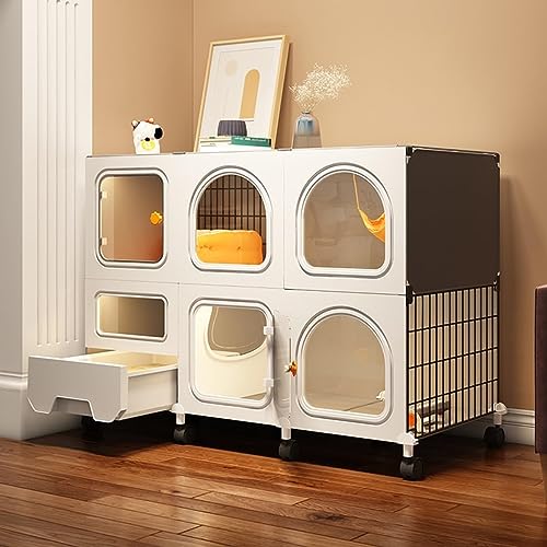 Gabbie for Gatti Da Interno Recinti for Gatti Staccabili, FAI Da Te for Animali Domestici Domestici for Gatti Condo Gattino Grande Luogo for Esercizi, Recinti for Gatti Da Esterno von CENAP