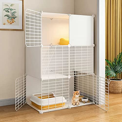 Großer Katzenkäfig, DIY-Katzenkäfig-Laufstall für den Innenbereich, 3-stöckige Katzenhütte, Katzengehege mit Katzentoilette, verschlüsseltes Netzwerk, leicht zu reinigen, großer Übungsort, i Großer Katzenkäfig, DIY-Katzenkäfig-Laufstall für den Innenbereich, 3-stöckige Katzenhütte, Katzengehege mit Katzentoilette, verschlüsseltes Netzwerk, leicht zu reinigen, großer Übungsort, i von CENAP