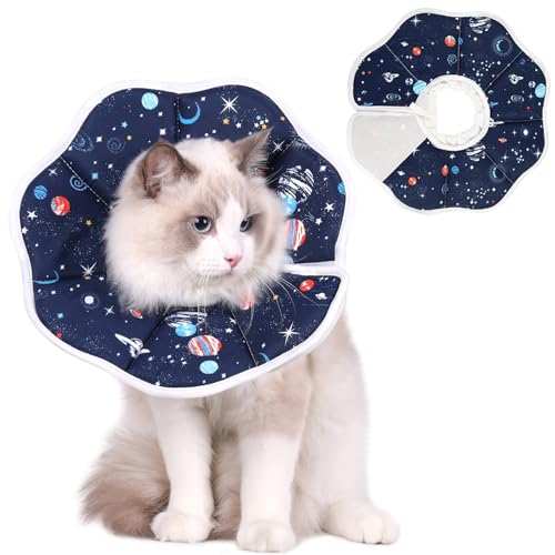 CENCERY Donut-Kragen für Katzen, Größe S, Verstellbarer Schutzkragen zur Erholung nach der Operation, verhindert Lecken und Kratzen, Komfortabel für Halsumfang 13-25 cm CENCERY Donut-Kragen für Katzen, Größe S, Verstellbarer Schutzkragen zur Erholung nach der Operation, verhindert Lecken und Kratzen, Komfortabel für Halsumfang 13-25 cm von CENCERY