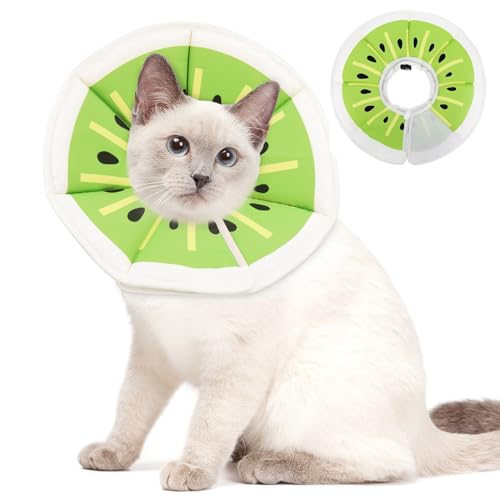 CENCERY weiches Katzen Donut-Halsband, Kiwi-Druck, Größe S, Verstellbarer Schutzkragen für Katzen und Kätzchen, verhindert Lecken und Kratzen nach Operationen, Halsumfang 13-25 cm. CENCERY weiches Katzen Donut-Halsband, Kiwi-Druck, Größe S, Verstellbarer Schutzkragen für Katzen und Kätzchen, verhindert Lecken und Kratzen nach Operationen, Halsumfang 13-25 cm. von CENCERY