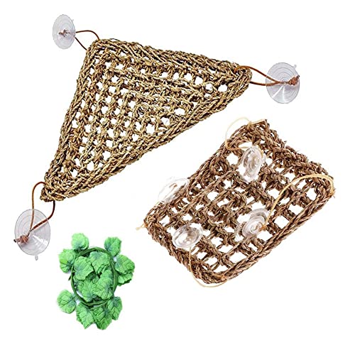 CENMEN 2er-Pack Barbudo-Hängematten, Kletterdekoration, Hängematte, aus 100 % natürlichem Meergras CENMEN 2er-Pack Barbudo-Hängematten, Kletterdekoration, Hängematte, aus 100 % natürlichem Meergras von CENMEN