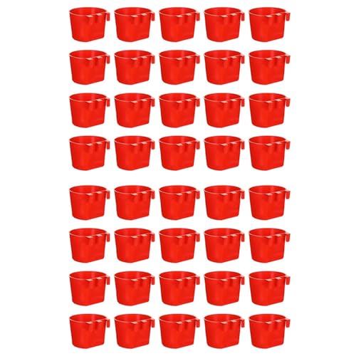 CENMEN 40 StüCk HüHner-Kaninchen-Futterspender für KäFige, HäNgende HüHnerwasser-Futterbecher, Vogelfutterspender Aus Kunststoff, Samenschale, HüHnerfutterspender CENMEN 40 StüCk HüHner-Kaninchen-Futterspender für KäFige, HäNgende HüHnerwasser-Futterbecher, Vogelfutterspender Aus Kunststoff, Samenschale, HüHnerfutterspender von CENMEN