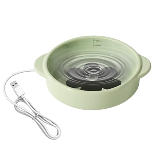 Beheizter Futternapf für Haustiere, Thermoschüssel für Hunde, isolierte Keramikschüssel mit Thermostatsteuerung, 15 W, rutschfeste Wassernapf für Haustiere, mit kausicherem Kabel, Beheizter Futternapf für Haustiere, Thermoschüssel für Hunde, isolierte Keramikschüssel mit Thermostatsteuerung, 15 W, rutschfeste Wassernapf für Haustiere, mit kausicherem Kabel, von CENMOO