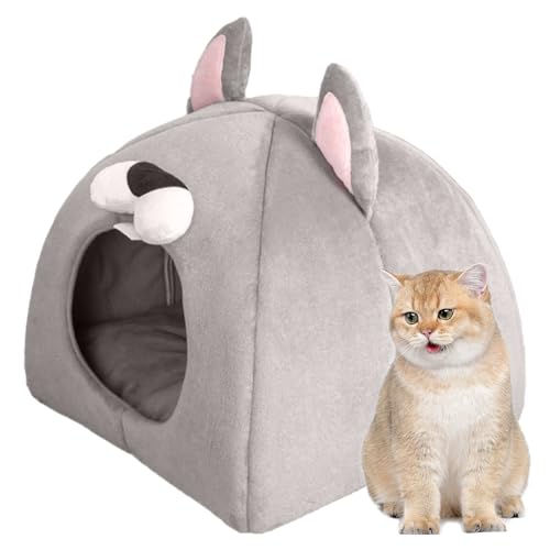 CENMOO Höhle für Katzenbett, Indoor-Katzenbett, beruhigendes Hundebett, Winterzelt, Hundehütte, warme Höhle für Haustiere CENMOO Höhle für Katzenbett, Indoor-Katzenbett, beruhigendes Hundebett, Winterzelt, Hundehütte, warme Höhle für Haustiere von CENMOO