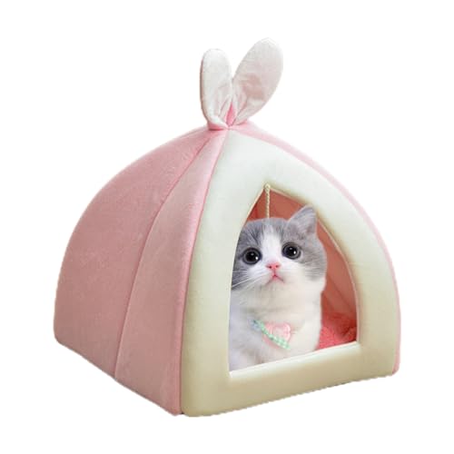 CENMOO Katzenbett, Katzenbetten für Katzen im Innenbereich, niedliche Katzenhöhle, weiches Katzenbett für den Innenbereich, Plüschhaus für Haustiere, Bett für Haustiere mit Design CENMOO Katzenbett, Katzenbetten für Katzen im Innenbereich, niedliche Katzenhöhle, weiches Katzenbett für den Innenbereich, Plüschhaus für Haustiere, Bett für Haustiere mit Design von CENMOO