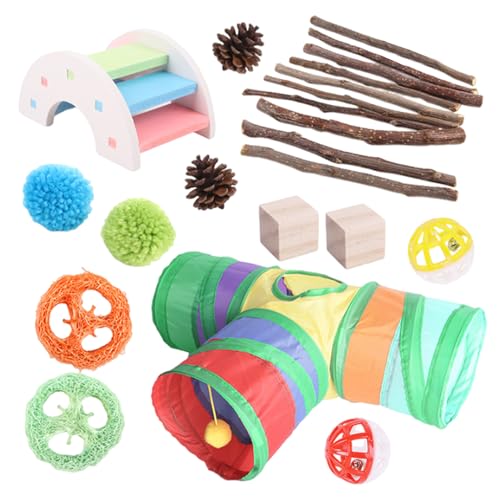 CENMOO Natürliches Spielzeug für Hamster, Meerschweinchen, natürliches Spielzeug, Heimdekoration zum Trainieren von Hamsterzähnen für Wohnzimmer, Kinderzimmer, Balkon, Spielzimmer, Arbeitszimmer CENMOO Natürliches Spielzeug für Hamster, Meerschweinchen, natürliches Spielzeug, Heimdekoration zum Trainieren von Hamsterzähnen für Wohnzimmer, Kinderzimmer, Balkon, Spielzimmer, Arbeitszimmer von CENMOO