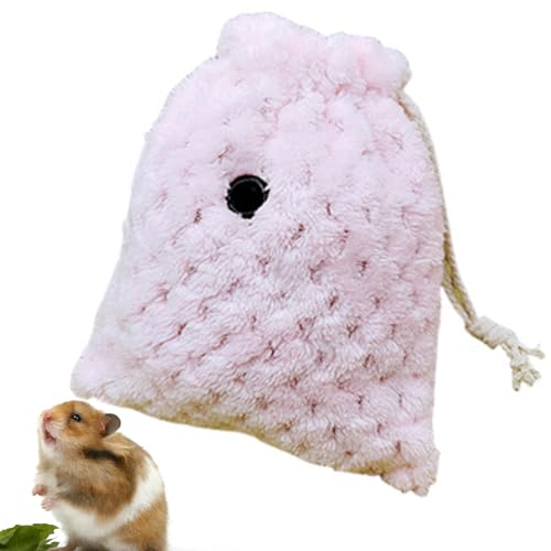 CENMOO Outgoing Pig Draw Meerschweinchen Beutel – warmes Baumwoll-Zuckergleitnest | Tragetasche mit Kordelzug und atmungsaktiver Entlüftung für Zuckergleiter von CENMOO