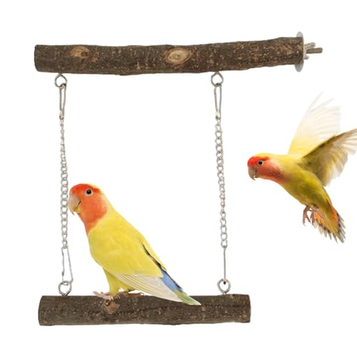 CENMOO Papageienschaukel | Vogelstützen für Papageien - Vogelkäfigzubehör und Spielzeug für Wellensittiche, Babykäfig, Agapornis, Nymphensittiche, Finken von CENMOO