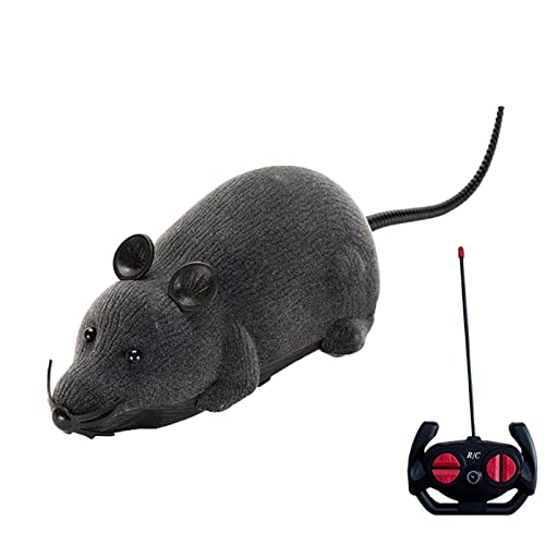 Ferngesteuerte Maus, elektronisches Katzenspielzeug, quietschendes bewegliches Spielzeug, batteriebetriebene Bewegung, interaktives Katzenspielzeug, RC-Spielzeug mit echtem Maus-Sound, lächelt Ferngesteuerte Maus, elektronisches Katzenspielzeug, quietschendes bewegliches Spielzeug, batteriebetriebene Bewegung, interaktives Katzenspielzeug, RC-Spielzeug mit echtem Maus-Sound, lächelt von CENMOO
