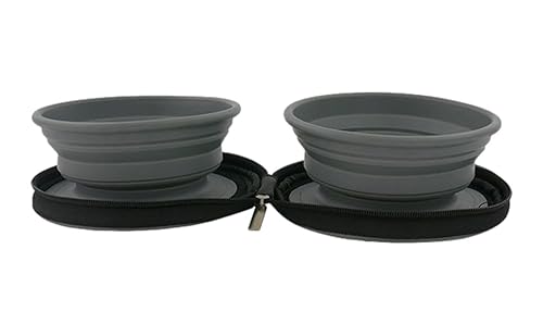 Futternapf für Hunde, 1 x Futternapf für Haustiere, aus Edelstahl, Haustierschale aus Silikon, sicher für den Kontakt mit dem Futter von CENMOO