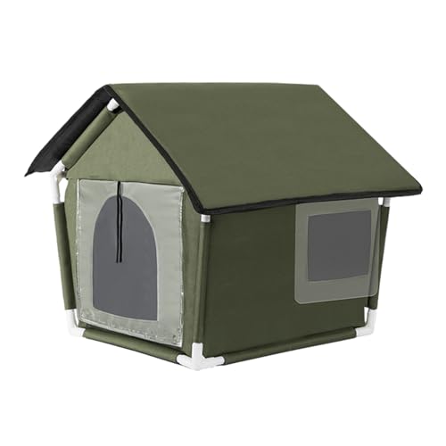 Haustierhaus, 38 x 31 x 40 cm, Haustierhütte, Oxford-Stoff, Haustierhaus, wasserdicht, Haustierhütte, bequemer Sommer-Haustierzwinger, tragbarer Haustier-Resort, Zwinger für die Unterbringung von Haus Haustierhaus, 38 x 31 x 40 cm, Haustierhütte, Oxford-Stoff, Haustierhaus, wasserdicht, Haustierhütte, bequemer Sommer-Haustierzwinger, tragbarer Haustier-Resort, Zwinger für die Unterbringung von Haus von CENMOO