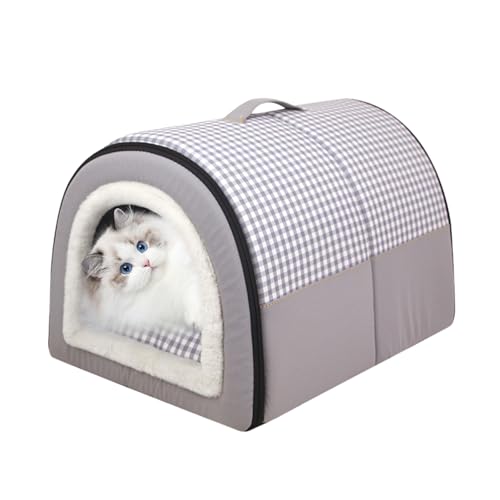 Katzenbett, Katzenbett groß mit Wasserprof, wasserdichtes Katzenbett Cave Comfort, Haustierbett Cave Mini-Wattepolsterung, Katzenbett für warmen Schlaf, Entspannungsbett, wasserdichtes Bett, komfortab Katzenbett, Katzenbett groß mit Wasserprof, wasserdichtes Katzenbett Cave Comfort, Haustierbett Cave Mini-Wattepolsterung, Katzenbett für warmen Schlaf, Entspannungsbett, wasserdichtes Bett, komfortab von CENMOO