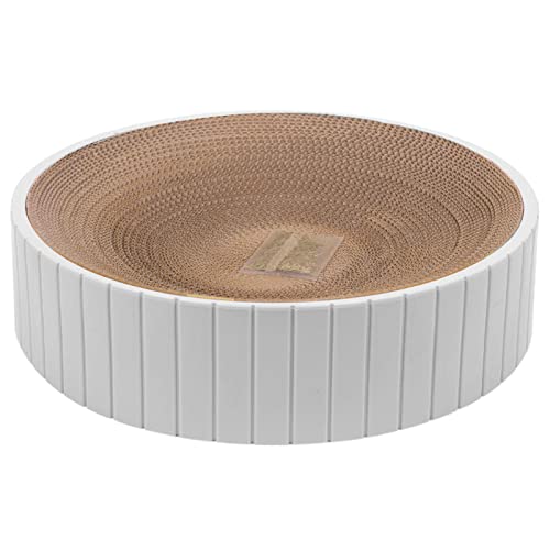 Kratzunterlage Rund Geformter Katzenkratzer Wellpapier Katzenkarton Kratzpads Reversible Pet Scratcher Soft Cat Cardboard Scratcher Kratzbrett für Katzen Hunde Grind Claws Kratzunterlage Rund Geformter Katzenkratzer Wellpapier Katzenkarton Kratzpads Reversible Pet Scratcher Soft Cat Cardboard Scratcher Kratzbrett für Katzen Hunde Grind Claws von CENMOO