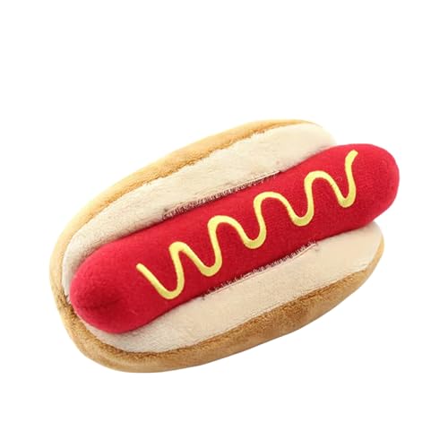 Quietschendes Hundespielzeug, Hundekau-Plüschspielzeug, interaktives Hot-Dog-Spielzeug, leuchtende Farben, zahnendes Kauspielzeug für Hunde, Haustier-Plüsch-Soundspielzeug, Hunde-Kauspielzeug, knister Quietschendes Hundespielzeug, Hundekau-Plüschspielzeug, interaktives Hot-Dog-Spielzeug, leuchtende Farben, zahnendes Kauspielzeug für Hunde, Haustier-Plüsch-Soundspielzeug, Hunde-Kauspielzeug, knister von CENMOO