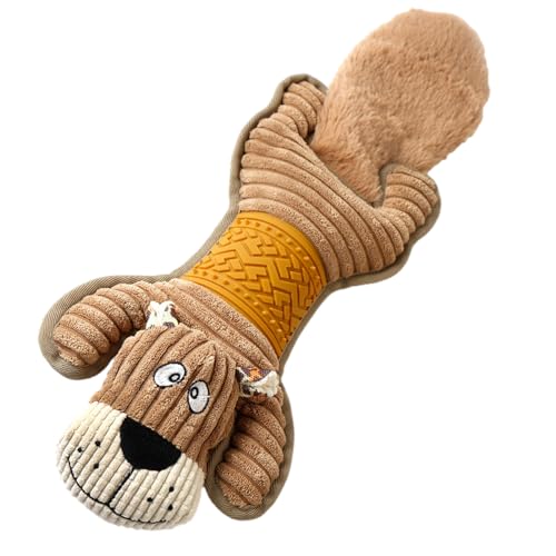 Quietschendes Kauspielzeug für Hunde, Plüsch-Kauspielzeug mit Sound zur Zahnreinigung, unzerstörbares Spielzeug für Welpen, Kauspielzeug für kleine Welpen Quietschendes Kauspielzeug für Hunde, Plüsch-Kauspielzeug mit Sound zur Zahnreinigung, unzerstörbares Spielzeug für Welpen, Kauspielzeug für kleine Welpen von CENMOO