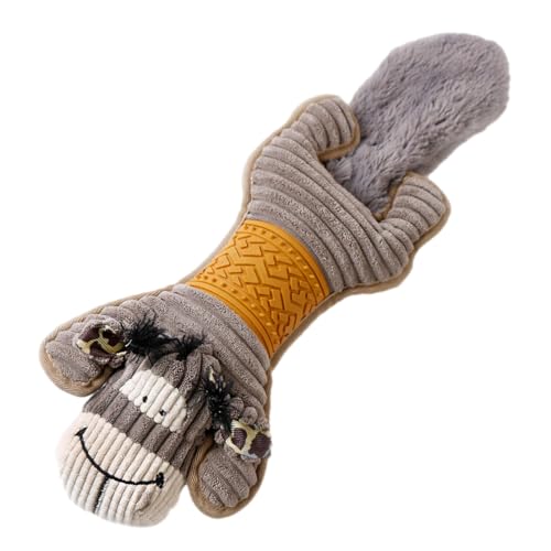 Quietschendes Kauspielzeug für Hunde, Plüsch-Kauspielzeug mit Sound zur Zahnreinigung, unzerstörbares Spielzeug für Welpen, Kauspielzeug für kleine Welpen Quietschendes Kauspielzeug für Hunde, Plüsch-Kauspielzeug mit Sound zur Zahnreinigung, unzerstörbares Spielzeug für Welpen, Kauspielzeug für kleine Welpen von CENMOO