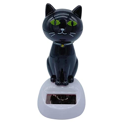 Solarbetriebenes Katzenspielzeug, solarbetrieben, tanzendes Katzenspielzeug, Armaturenbrett-Ornamente für Katzen, lichtecht, animierte Bobble Tänzer-Katze, Ornamente Solarbetriebenes Katzenspielzeug, solarbetrieben, tanzendes Katzenspielzeug, Armaturenbrett-Ornamente für Katzen, lichtecht, animierte Bobble Tänzer-Katze, Ornamente von CENMOO