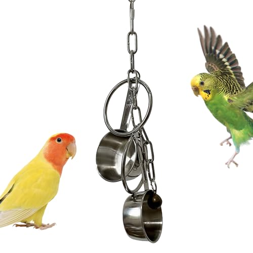 Spielzeug mit Glocke für Papageien, Glocke für Vögel, kleines Spielzeug für Vögel, hängende Ornamente, Vogelschaukel, Spielzeugzubehör mit süßem Klang, Spielzeug für Cenmoo Spielzeug mit Glocke für Papageien, Glocke für Vögel, kleines Spielzeug für Vögel, hängende Ornamente, Vogelschaukel, Spielzeugzubehör mit süßem Klang, Spielzeug für Cenmoo von CENMOO