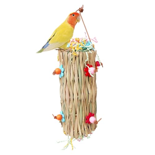 Vogelzerkleinerungsspielzeug | Spielzeug für Nymphensittiche, Kauspielzeug für Vögel, mit Metallhaken, Wellensittich, Zerkleinerungsspielzeug, bunte Schaukel für Vögel Cenmoo Vogelzerkleinerungsspielzeug | Spielzeug für Nymphensittiche, Kauspielzeug für Vögel, mit Metallhaken, Wellensittich, Zerkleinerungsspielzeug, bunte Schaukel für Vögel Cenmoo von CENMOO
