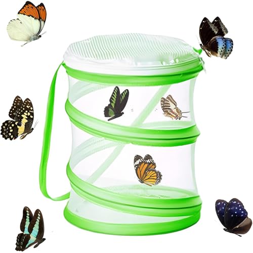 CENPEK Faltbarer Schmetterlingskäfig, Stab-Insektenzaun, tragbares Design, Insektenfang, wissenschaftliche Bildung, Zuchtnetz für Schmetterlinge/Glühwürmchen/Pflanzen CENPEK Faltbarer Schmetterlingskäfig, Stab-Insektenzaun, tragbares Design, Insektenfang, wissenschaftliche Bildung, Zuchtnetz für Schmetterlinge/Glühwürmchen/Pflanzen von CENPEK