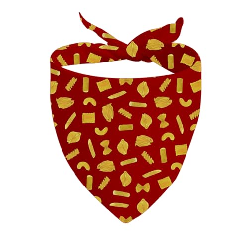 CENWA Hundehalstuch, Dreieckstuch, italienischer Stolz, für Italien-Futterliebhaber, 1 Stück, Pasta D, 70*34CM von CENWA