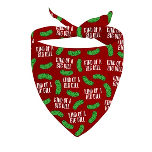Hundehalstuch, Motiv: "Kind of a Big Dill", Geschenk für Veganes AF-Geschenk, Gurkenliebhaber, Geschenk zum Thema "Big Dill", 1 Stück Hundehalstuch, Motiv: "Kind of a Big Dill", Geschenk für Veganes AF-Geschenk, Gurkenliebhaber, Geschenk zum Thema "Big Dill", 1 Stück von CENWA