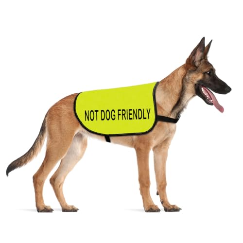 CENWA Hundejacke/Weste – humorvoller Slogan – nicht hundefreundlich – Größe M (11,3–18 kg) – Maschinenwäsche – Uni – Hund – alle Jahreszeiten – Erwachsene von CENWA