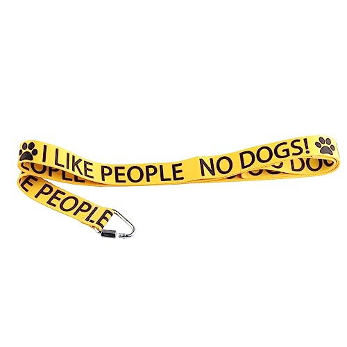 No Dogs I Like People Reactive Dog Leash Wrap Scared Dog Leash Nervous Anxious Dog Lead (I like people lead) von CENWA