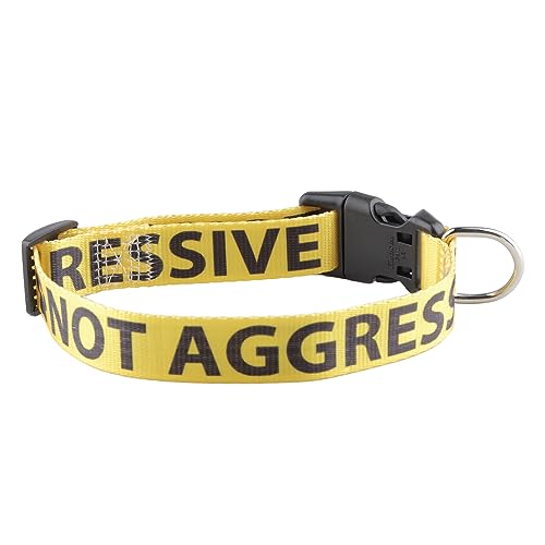 Reaktives Hundehalsband, nicht aggressiv, nicht für Haustiere, Gelb (nicht aggressives Halsband) von CENWA